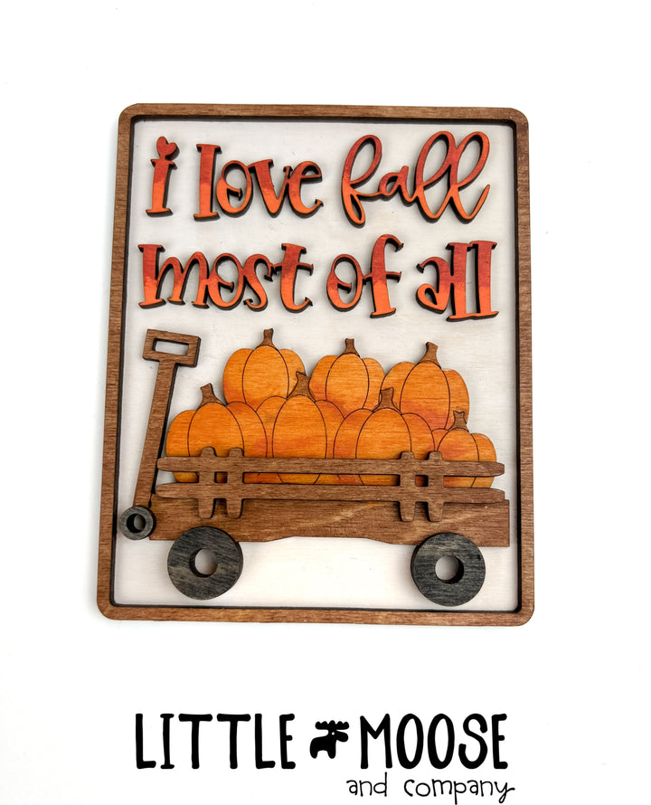 Tiered Tray - Fall Leaves