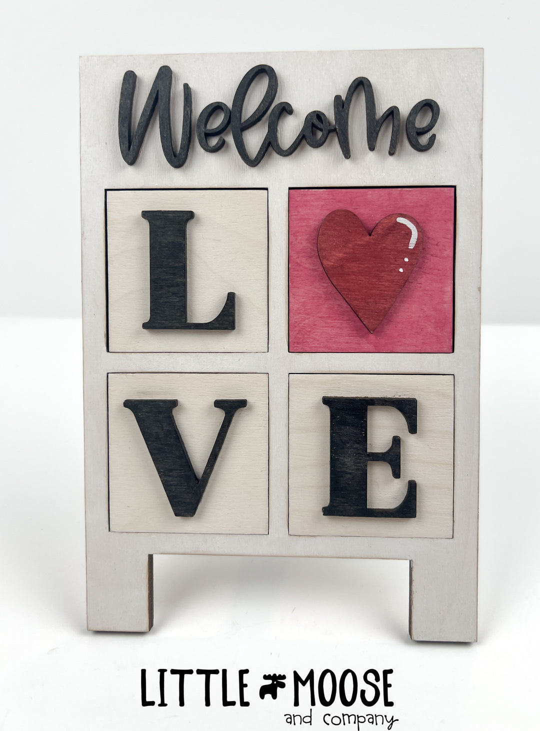Welcome Sandwich Board Interchangeable - mini square inserts