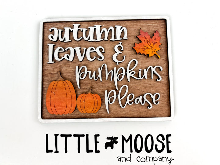 Tiered Tray - Fall Leaves