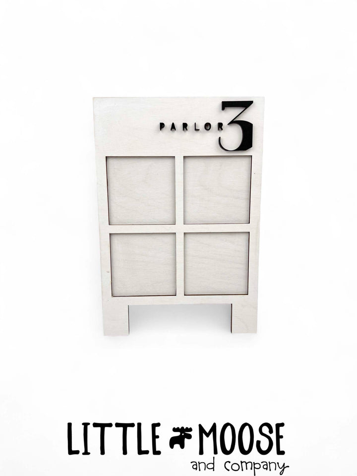 Welcome Sandwich Board Interchangeable - mini square inserts