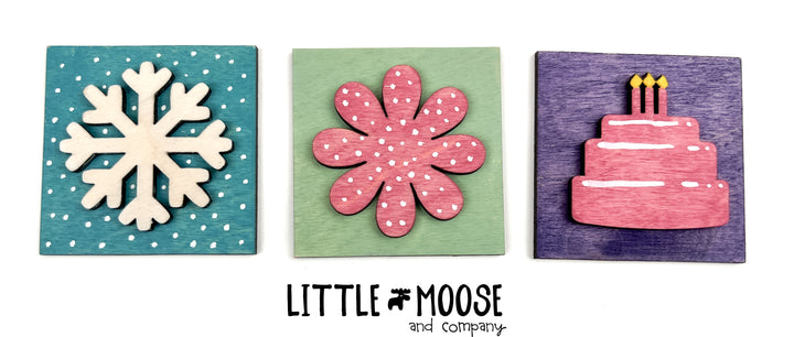 Mini Square Insert - seasonal shapes