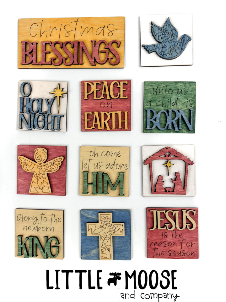 Mini Square Insert - Nativity