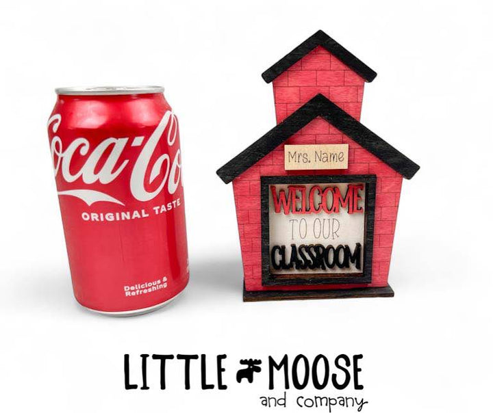 Mini School House Frame Interchangeable - mini square inserts