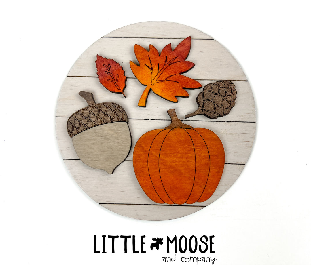 Tiered Tray - Fall Leaves