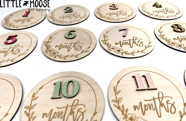 Milestones - Floral Monthly