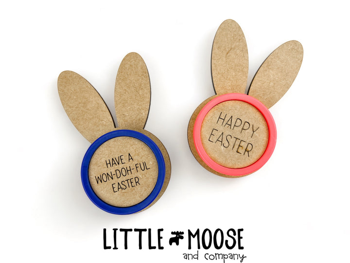 Playdoh holder - round bunny ears