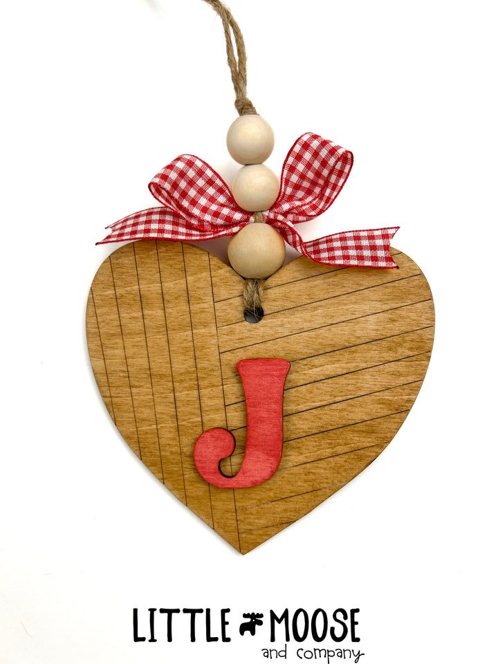 Tag - personalized shiplap heart