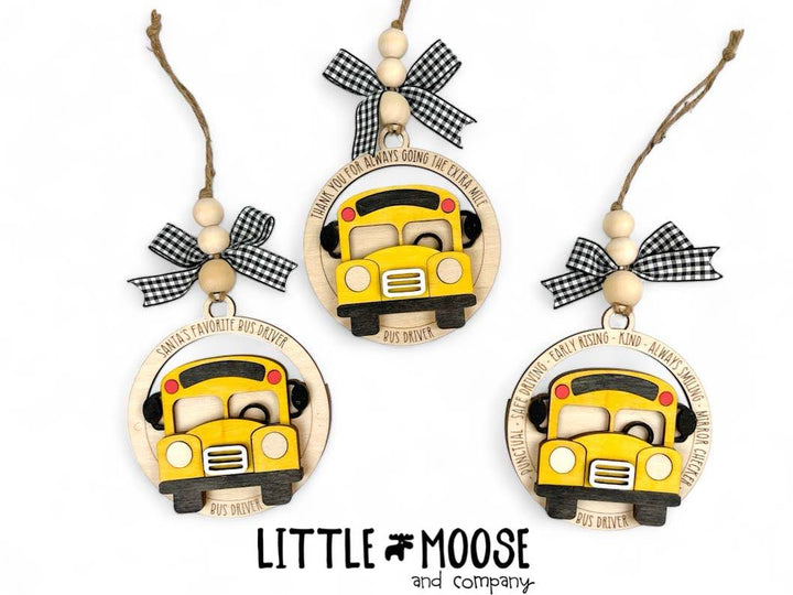 Ornament - Gift Card Holder - Bus driver