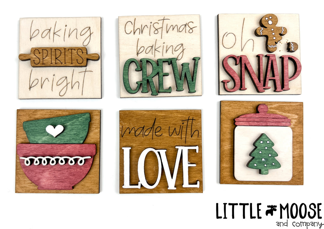 Mini Square Insert - Gingerbread