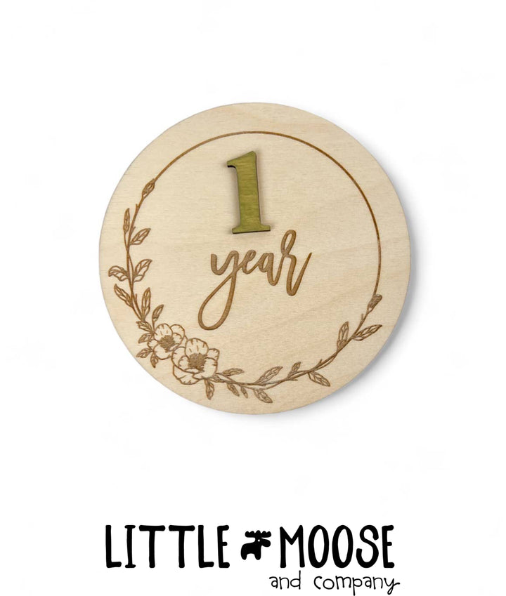 Milestones - Floral Monthly