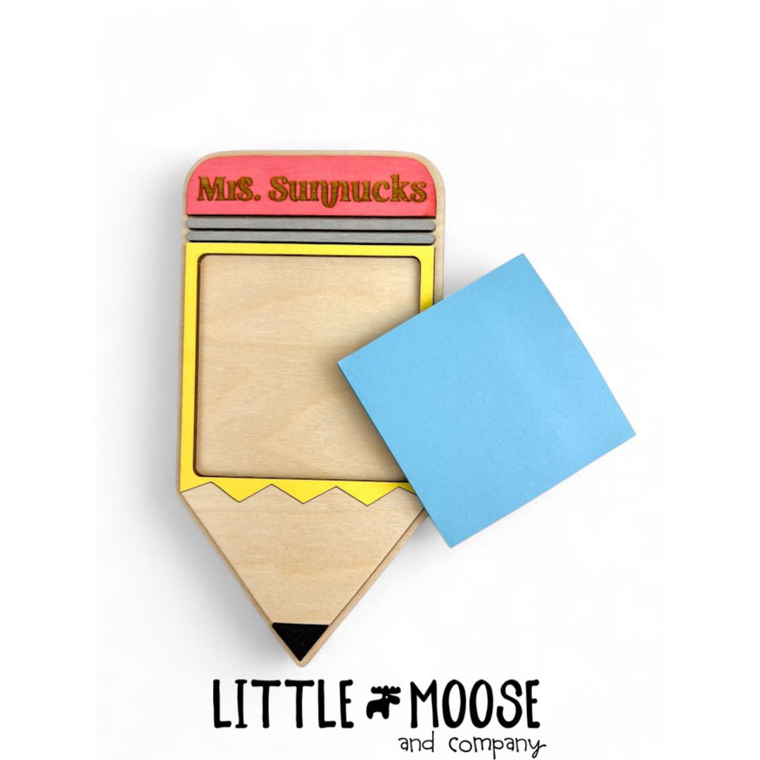 sticky note holder - pencil shaped