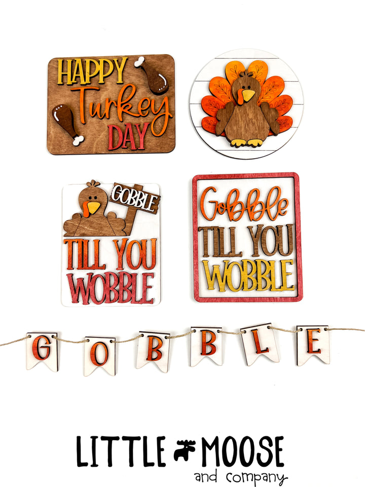 Tiered Tray - Gobble Till You Wobble