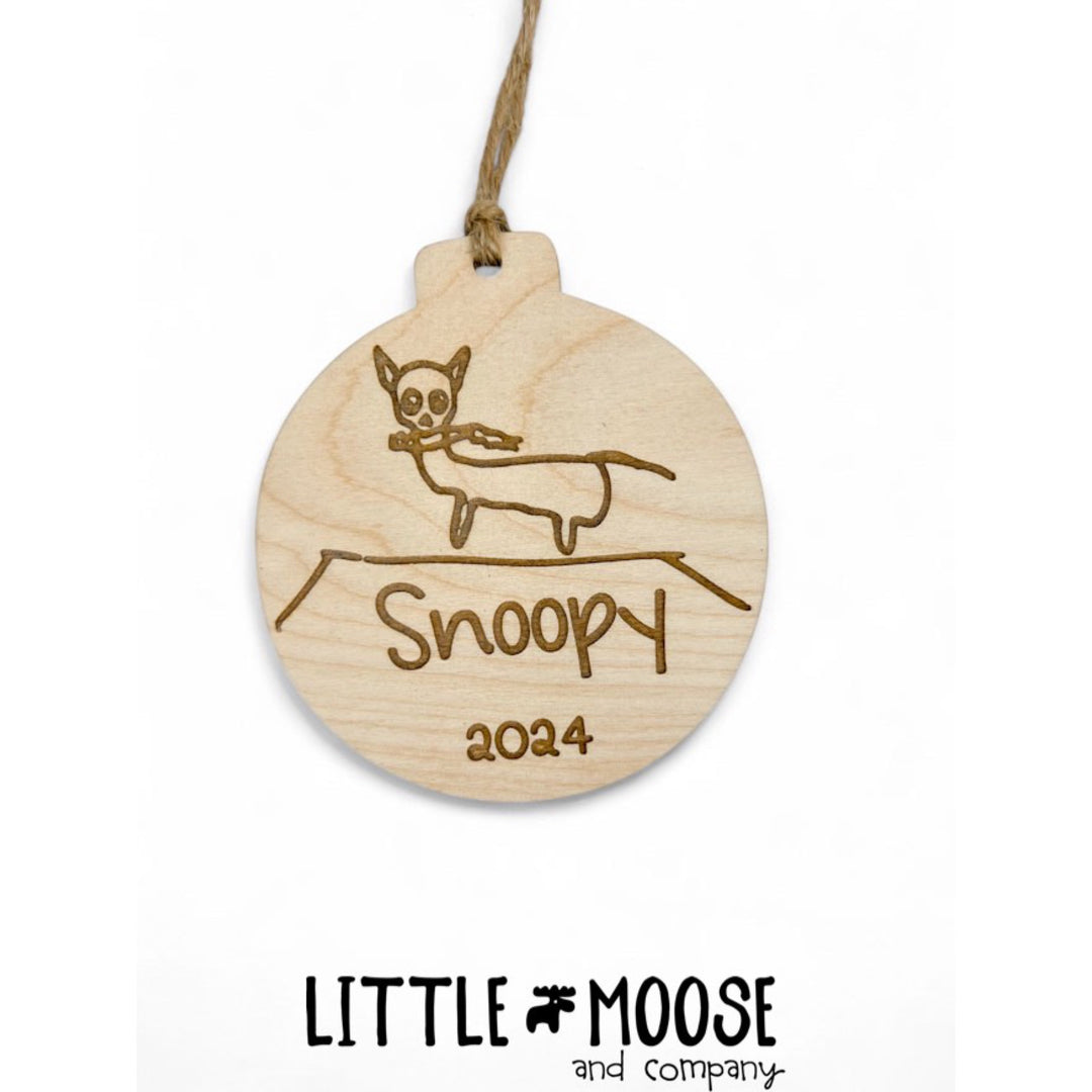 Ornament - dated child’s signature