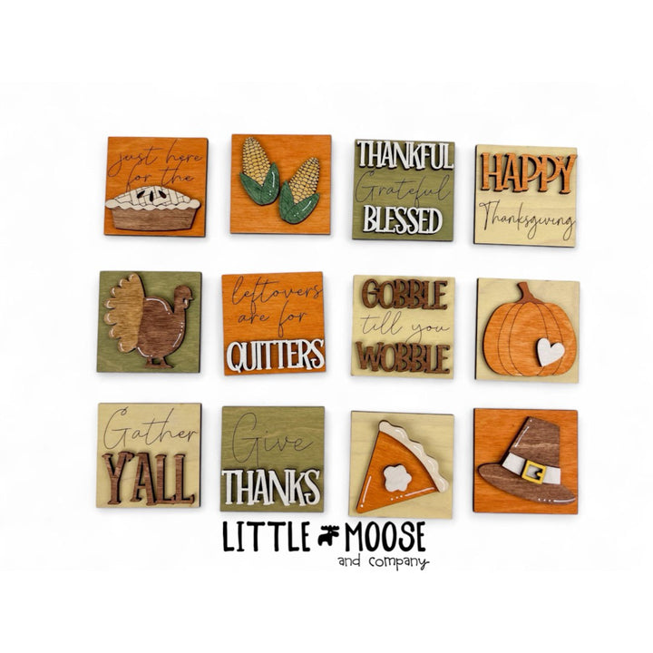 Mini Square Insert - Thanksgiving