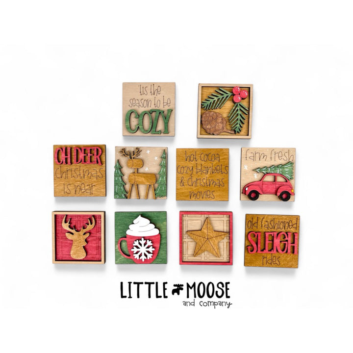 Mini Square Insert - Cozy Christmas