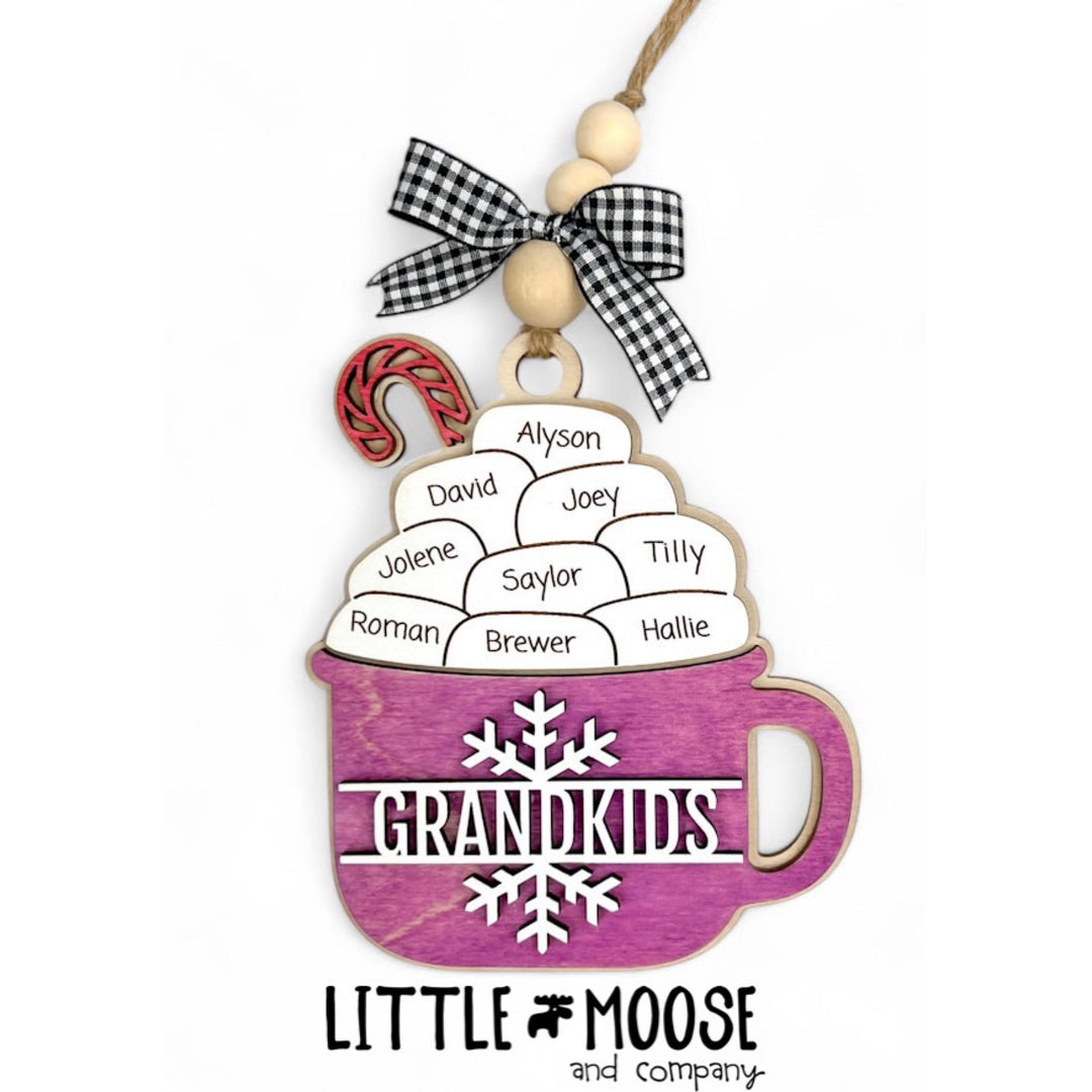 Ornament - Personalized Family Marshmallows Hot Cocoa Mug