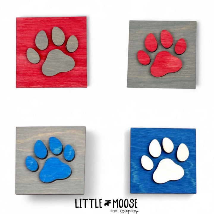 Mini Square Insert - Paw Print