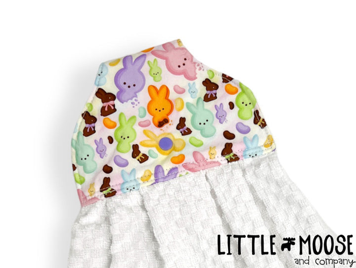 RTS - Hanging Towel - chocolate bunnies