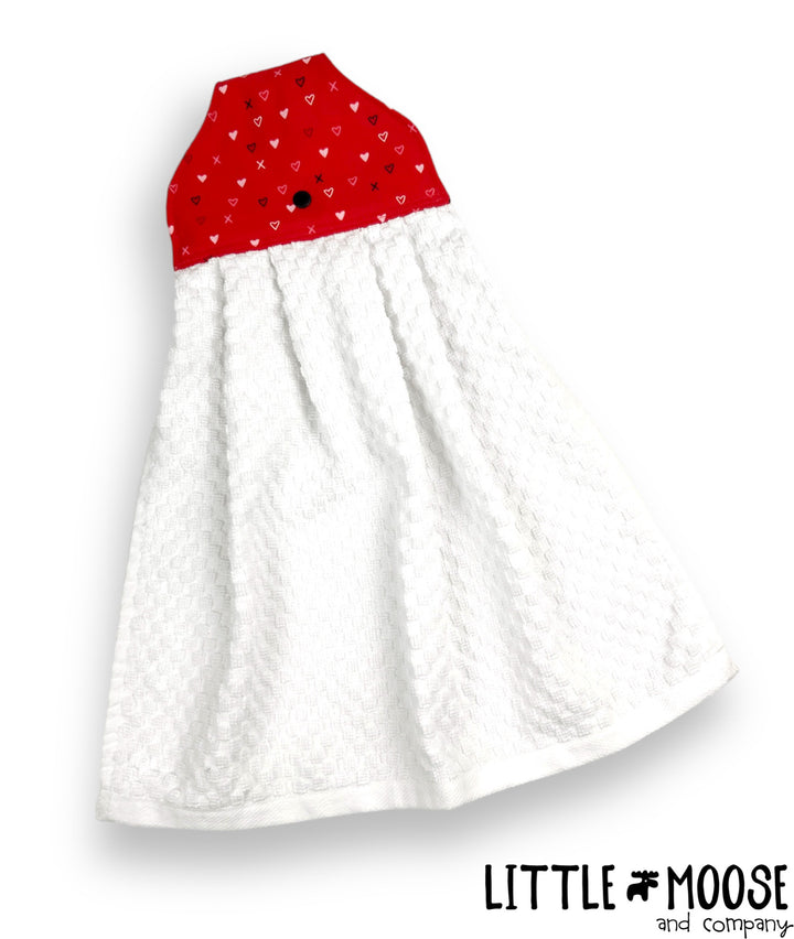 RTS - Hanging Towel - red X & O