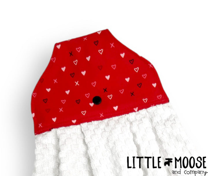 RTS - Hanging Towel - red X & O