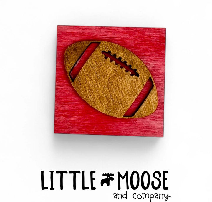 Mini Square Insert - football