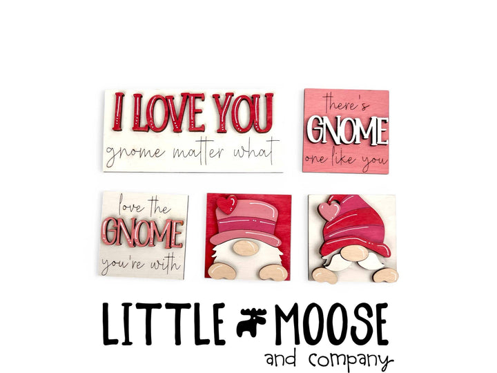 Mini Square Insert - gnome valentines