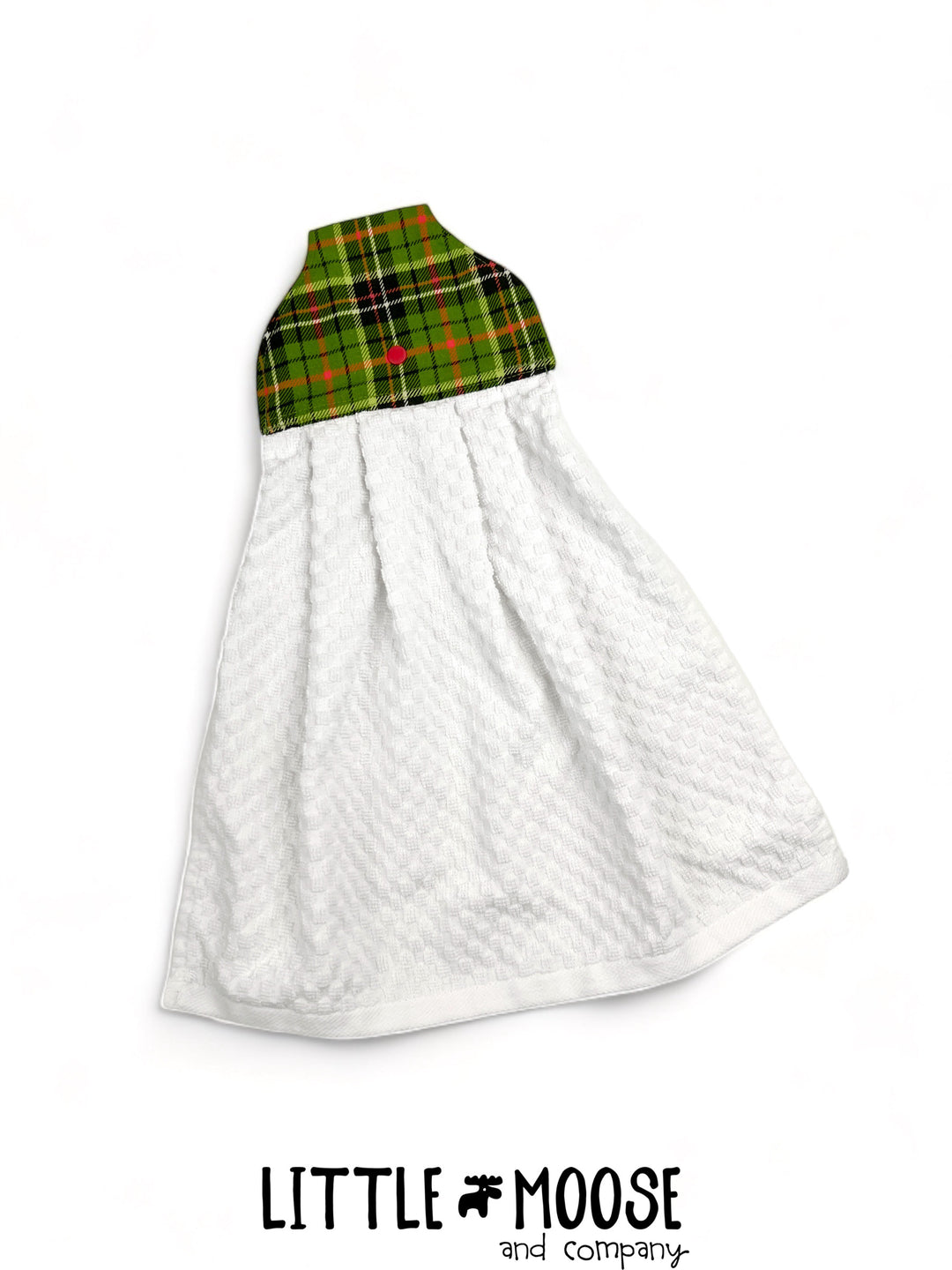 RTS - Hanging Towel - green Christmas plaid