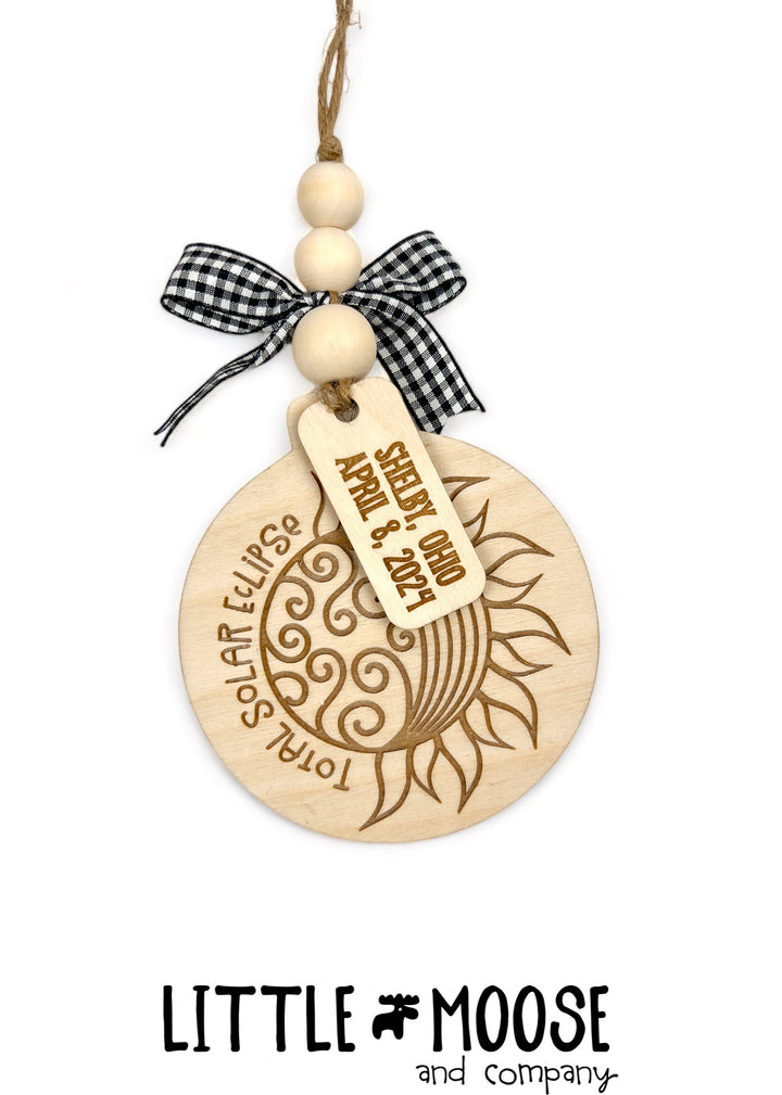 Ornament - 2024 Total Solar Eclipse - personalized