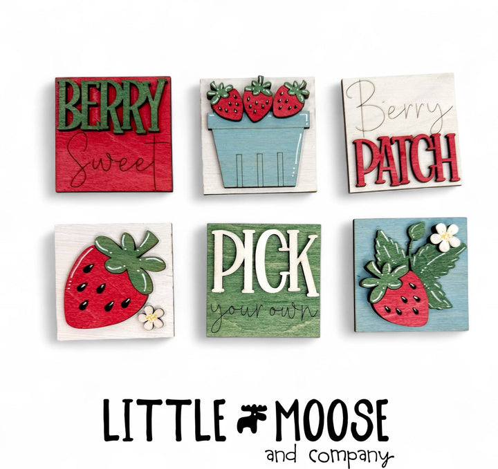 Mini Square Insert - strawberry