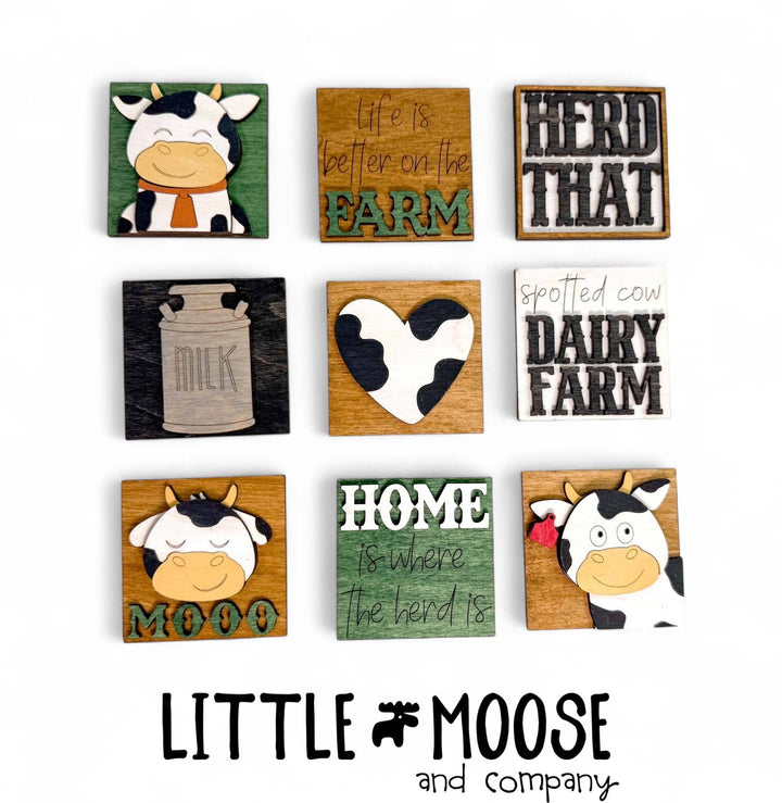 Mini Square Insert - dairy cow