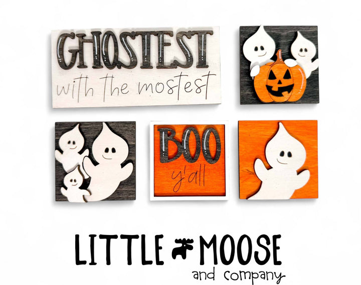 Mini Square Insert - Cute ghosts