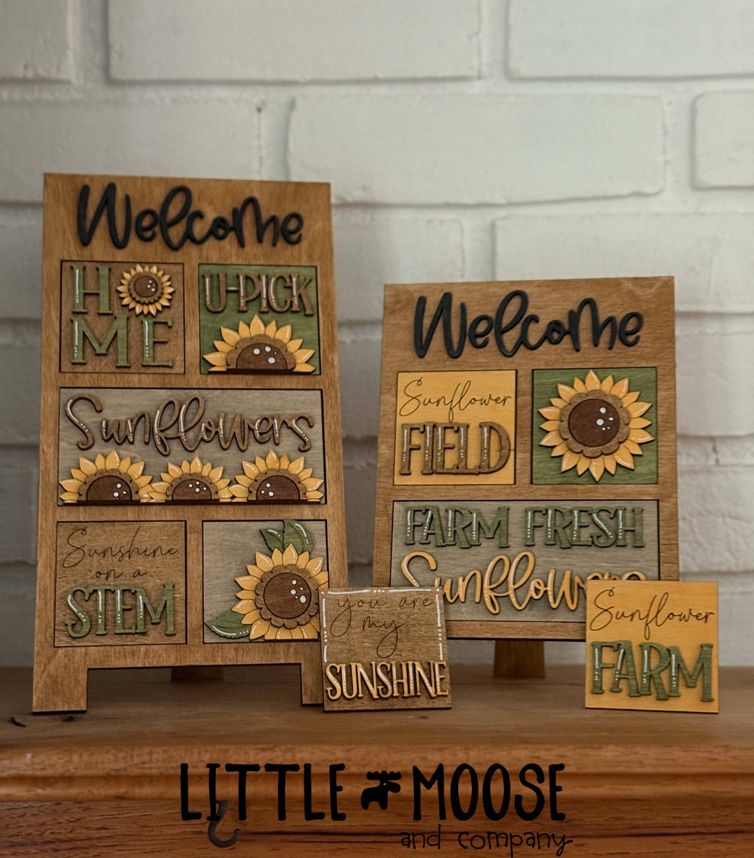 Mini Square Insert - Sunflowers