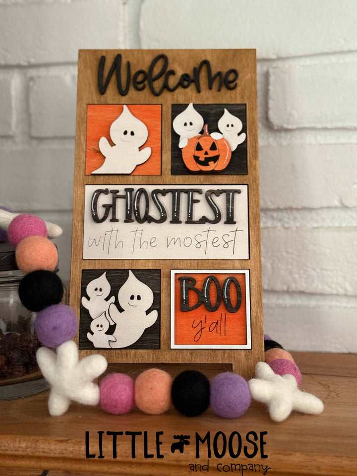 Mini Square Insert - Cute ghosts