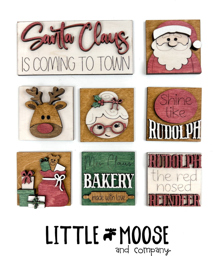 Mini Square Insert - Santa