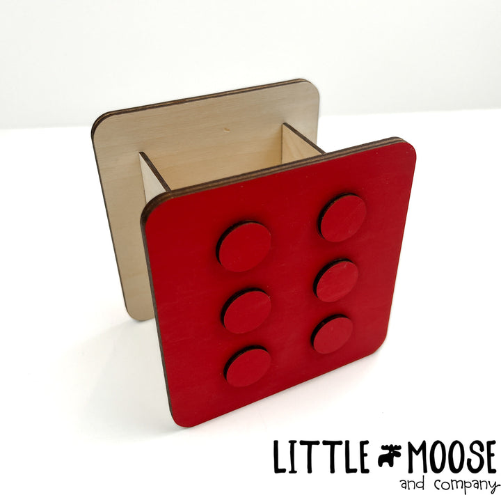 Pencil cup - building block (personalized)