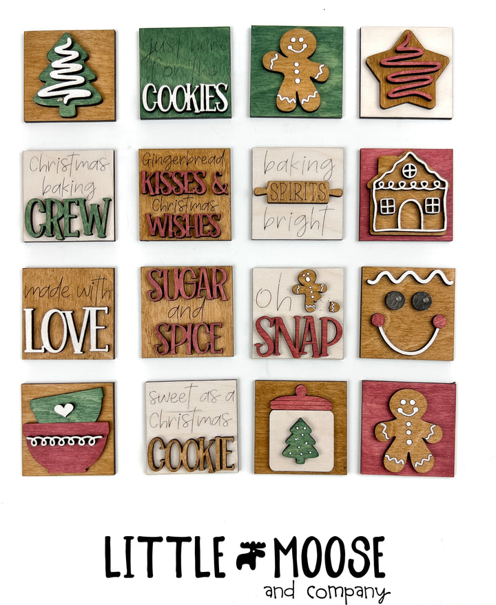 Mini Square Insert - Gingerbread