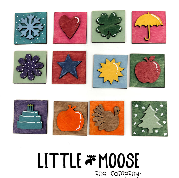 Mini Square Insert - seasonal shapes