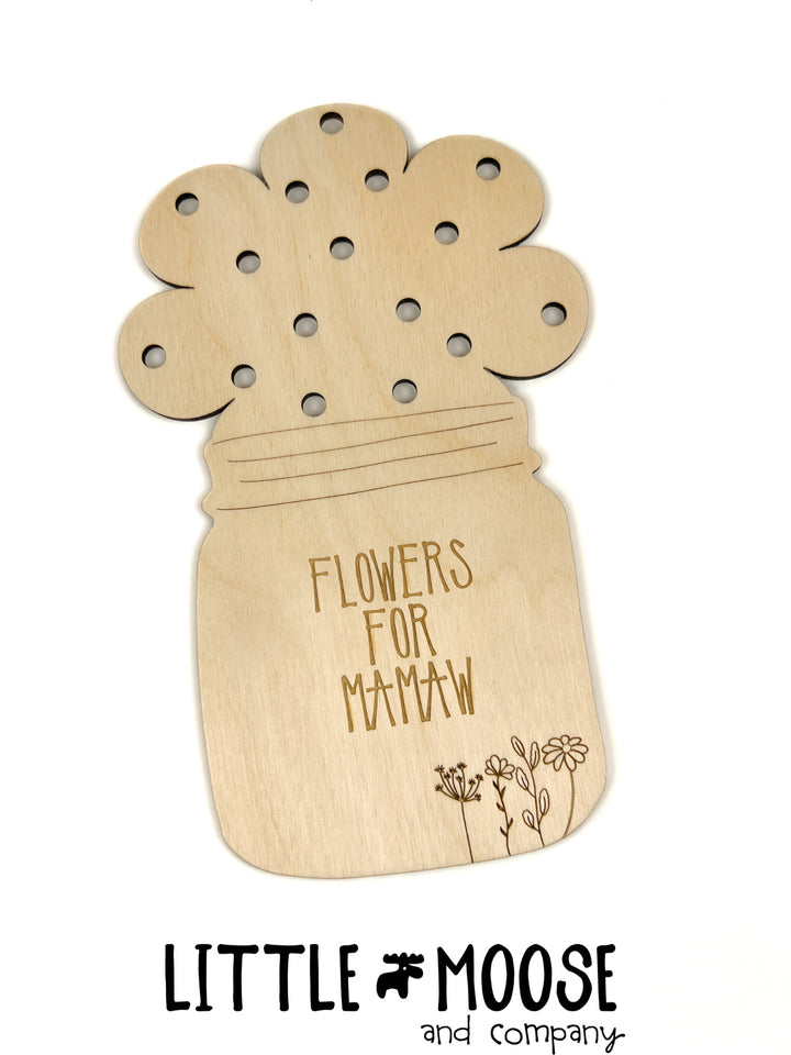 Flowers for Mommy/Grandma (or custom name)