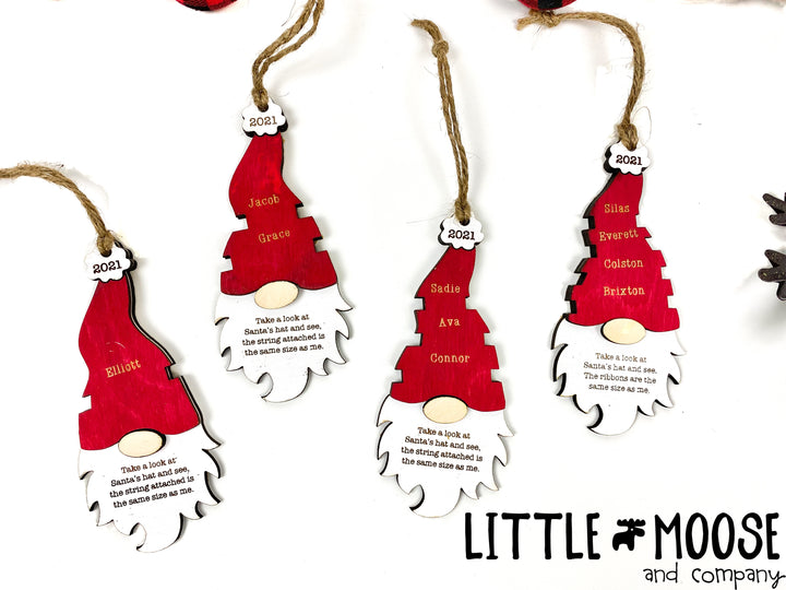 Ornament - Watch Me Grow - Gnome - up to 4 names