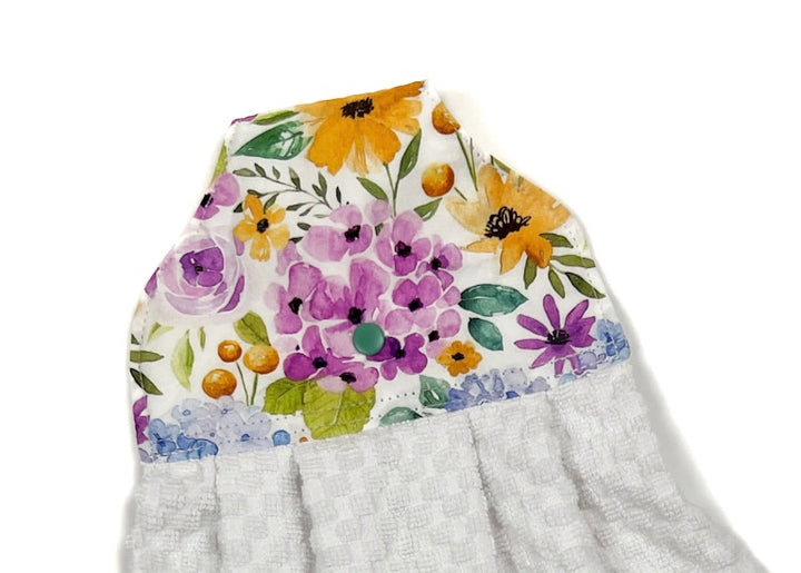 RTS - Hanging Towel - hydrangeas
