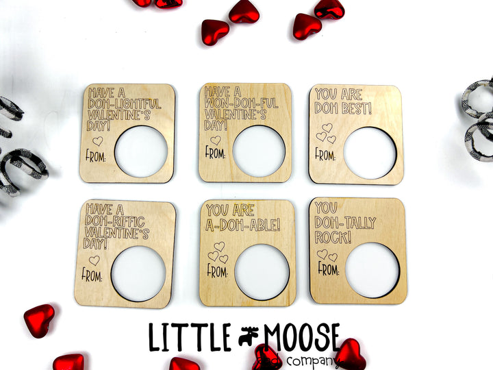 Valentine's Cards ~ playdoh card holder