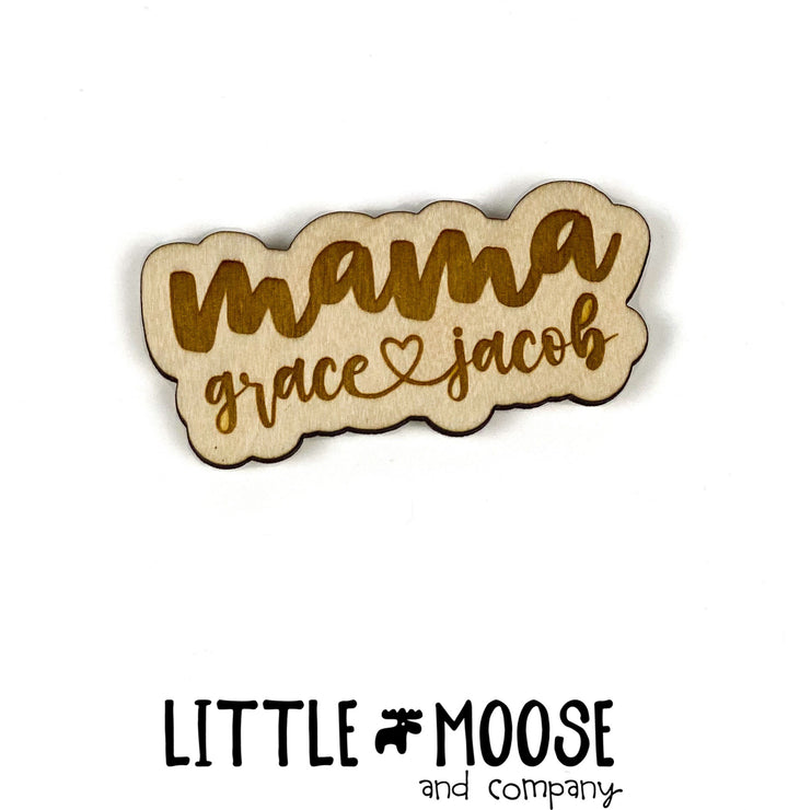 Custom Name Wood MAGNETS  ~ Script font