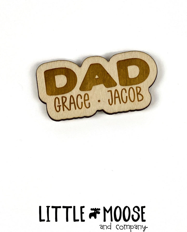 Custom Name Wood MAGNETS  ~ Plain font