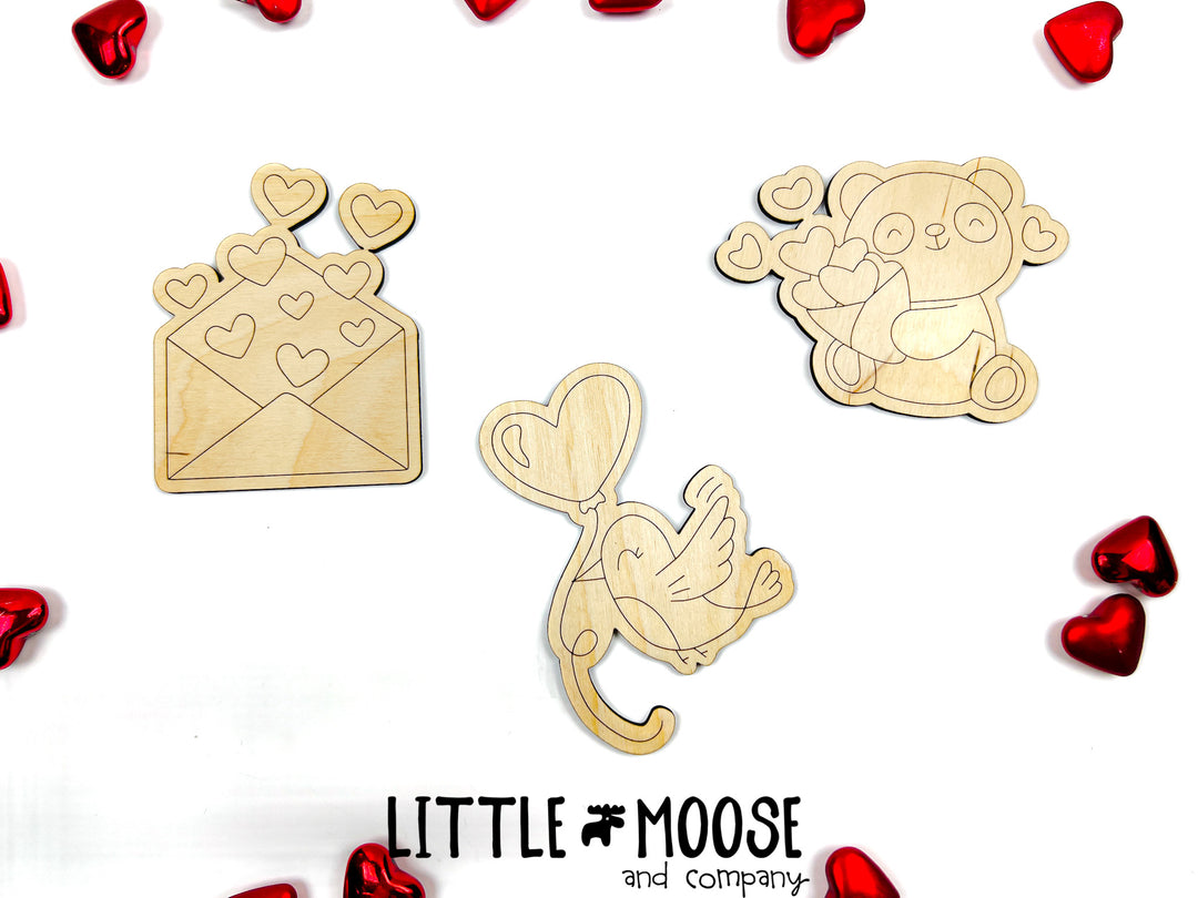 Color Me Kit - Valentine Critters