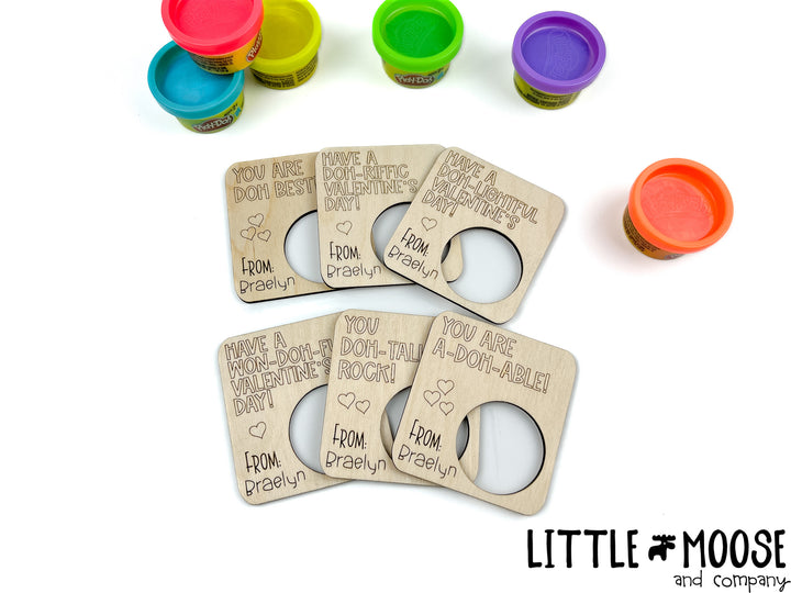 Valentine's Cards ~ playdoh card holder