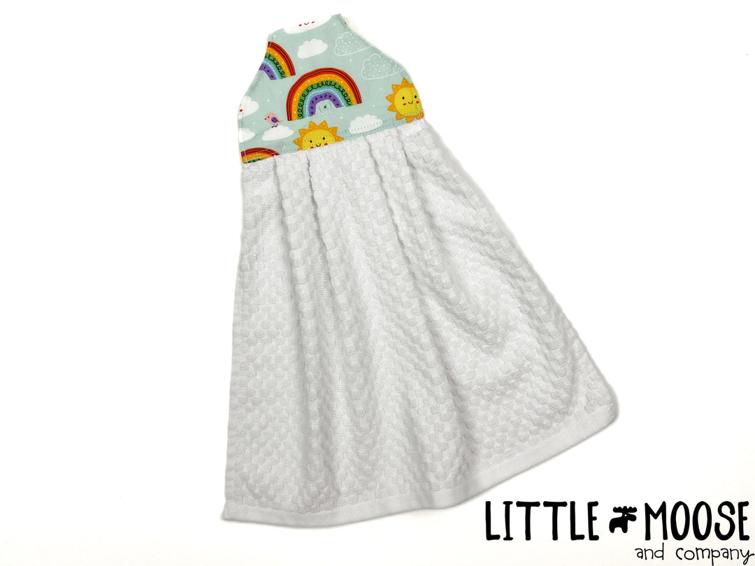 RTS - Hanging Towel - rainbow & sunshine