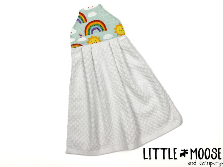 RTS - Hanging Towel - rainbow & sunshine