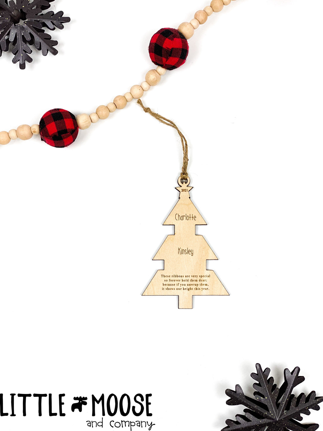 Ornament - Watch Me Grow - Ribbon Tree - up to 5 names