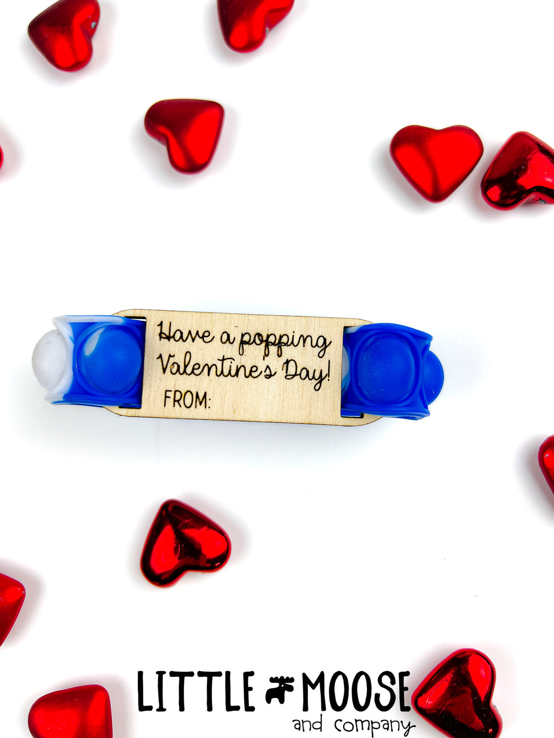 Valentine's Cards ~ popit bracelet tags