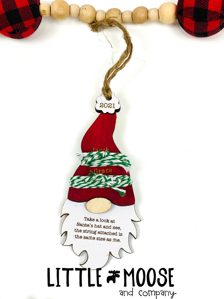 Ornament - Watch Me Grow - Gnome - up to 4 names